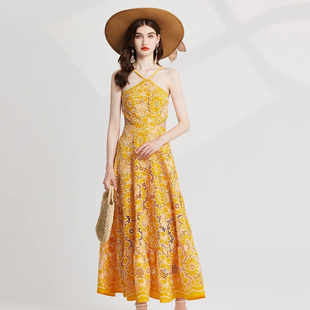 Eyes on me high quality lace dress FD1357 image