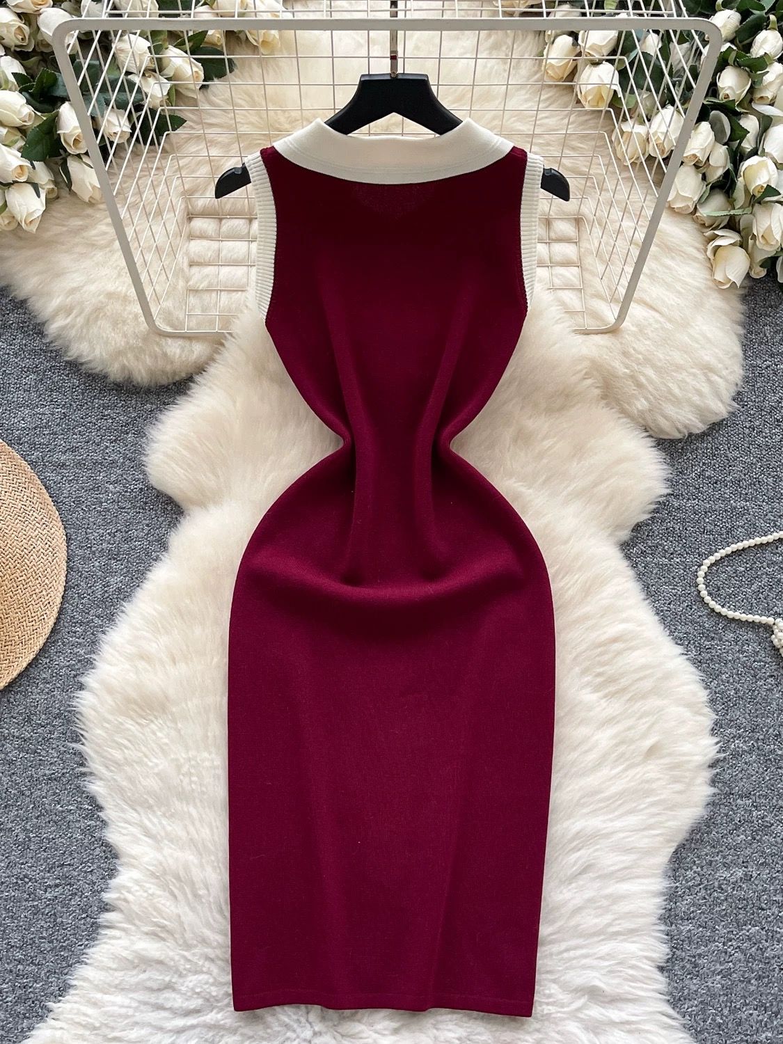 Simplistically perfect knitted dress KBC175 image