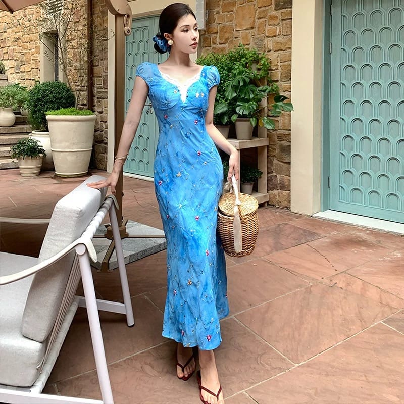 Holiday cheer print dress CD548 image