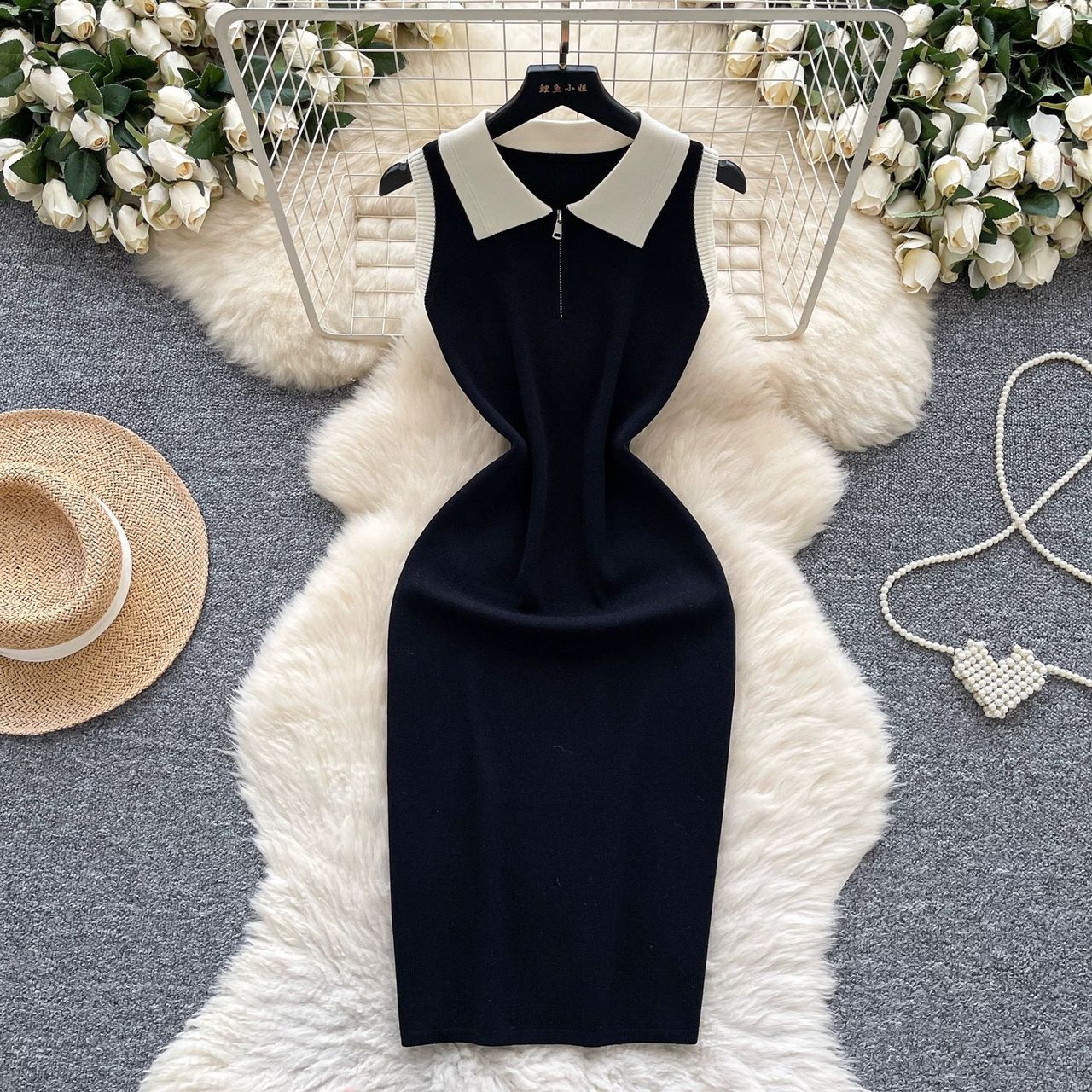 Simplistically perfect knitted dress KBC175 image