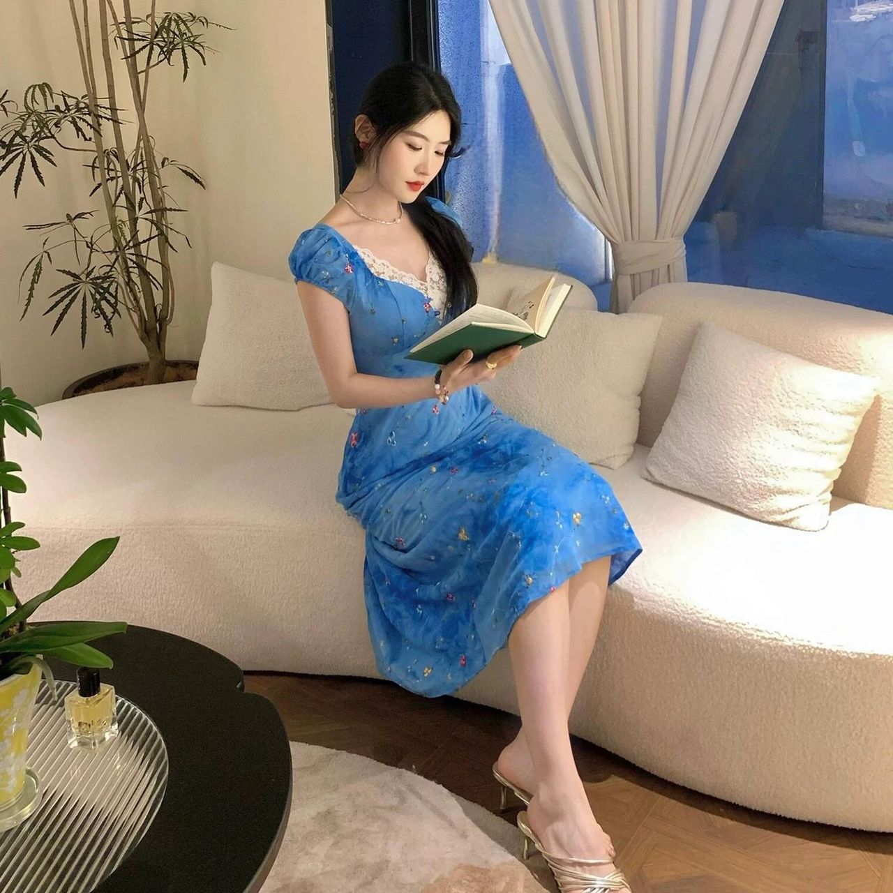 Holiday cheer print dress CD548 image