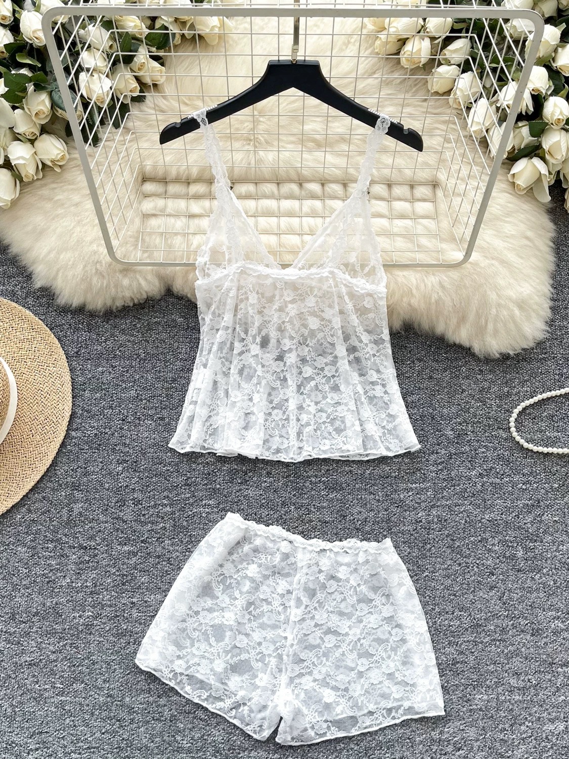 The dreamiest comfy lace set SW135 image