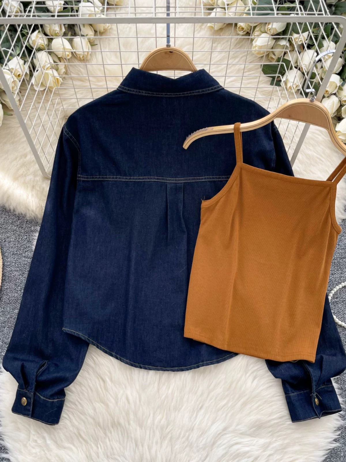 LA babe denim jacket set  DJA129 image