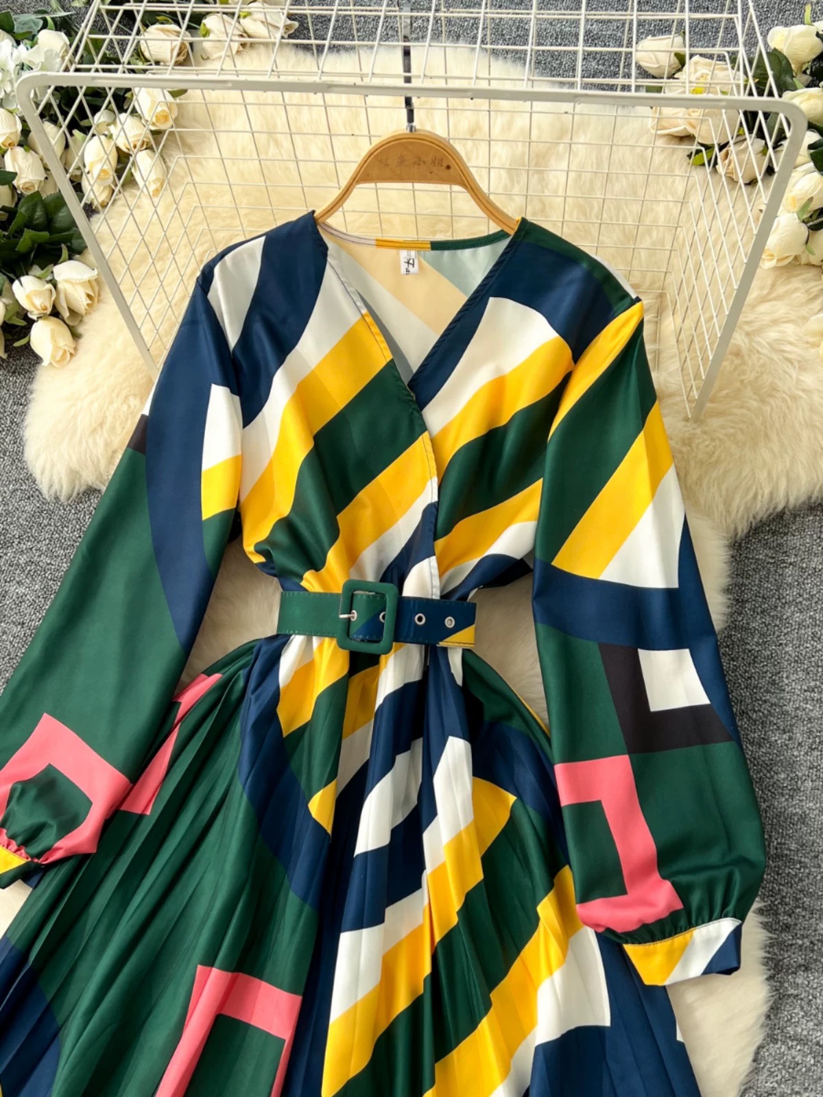 Colorful emotions midi dress FD1471 image
