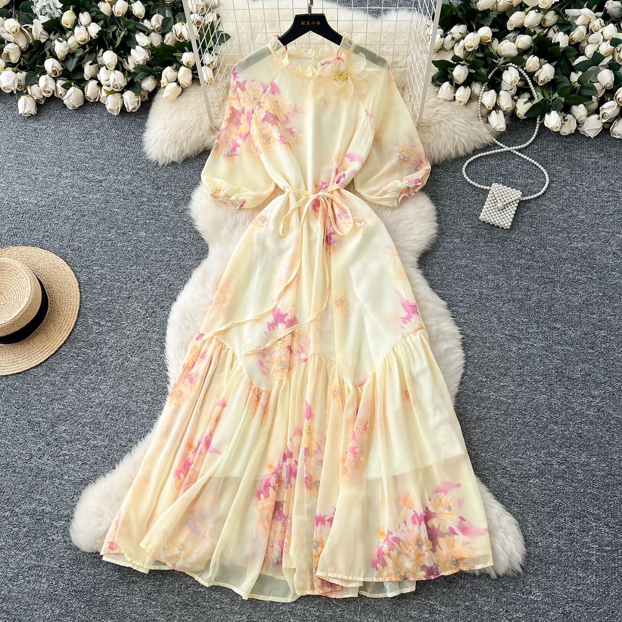 Melina floral dress CD240 image