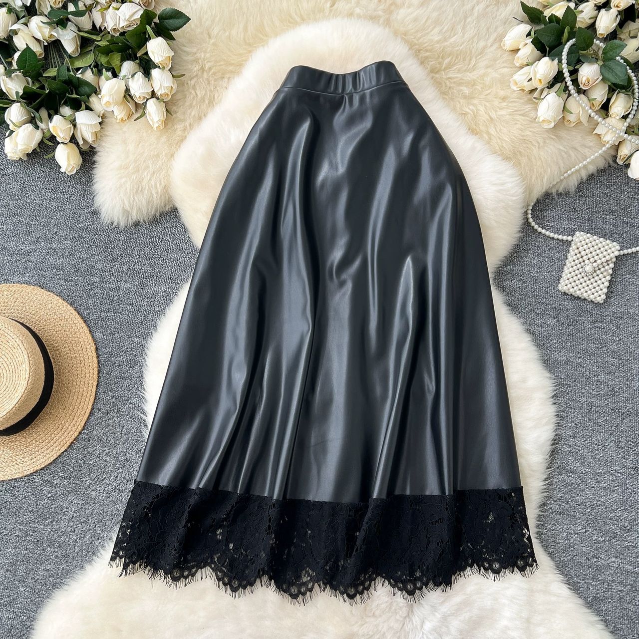 Manhattan road leather skirt FS129 image