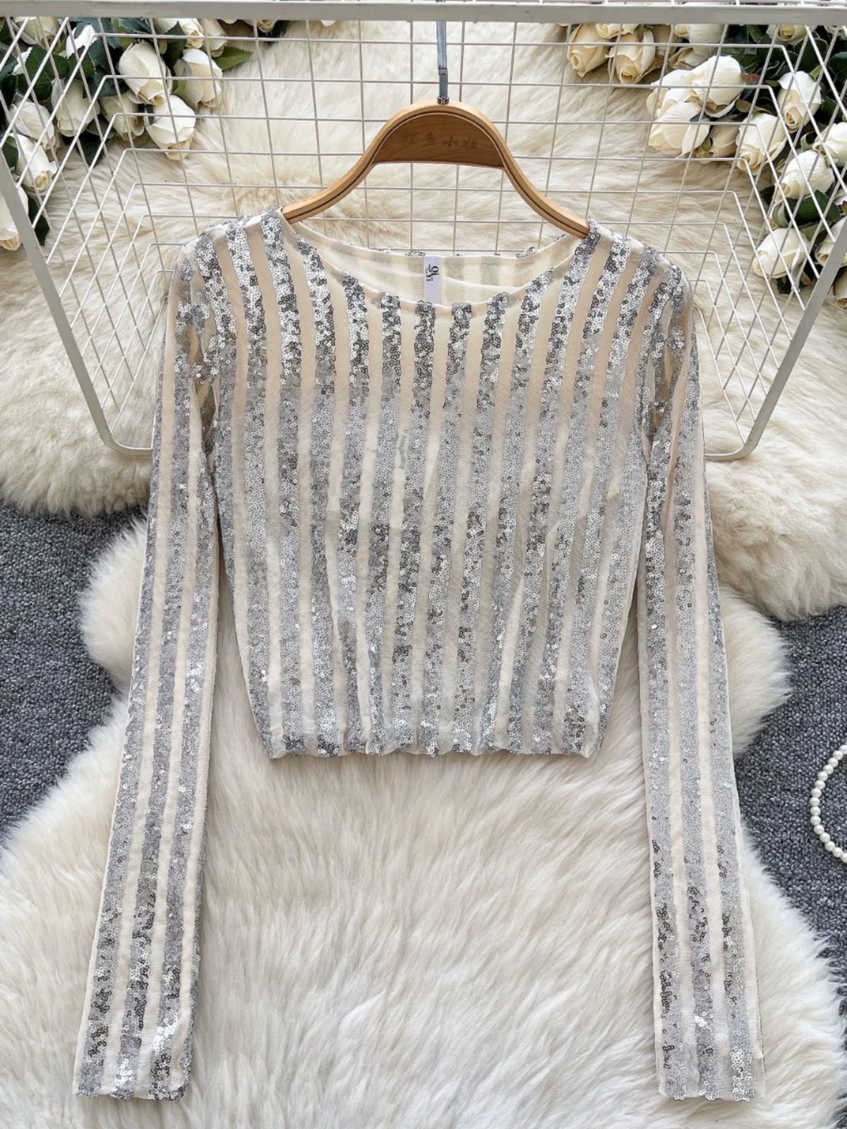 Baby got swag sequin top CTO753 image