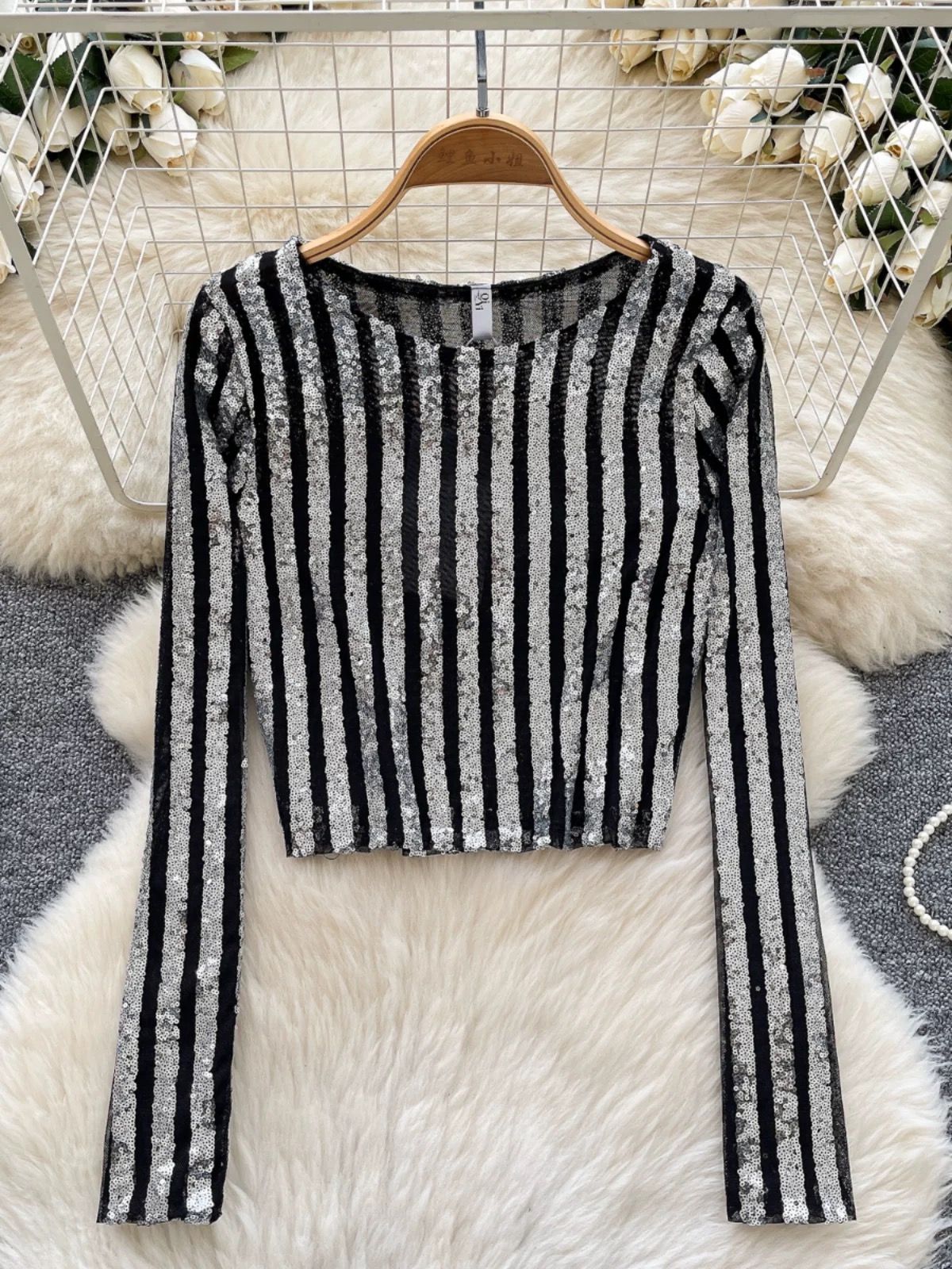 Baby got swag sequin top CTO753 image