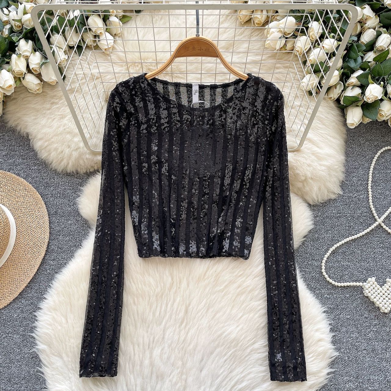 Baby got swag sequin top CTO753 image