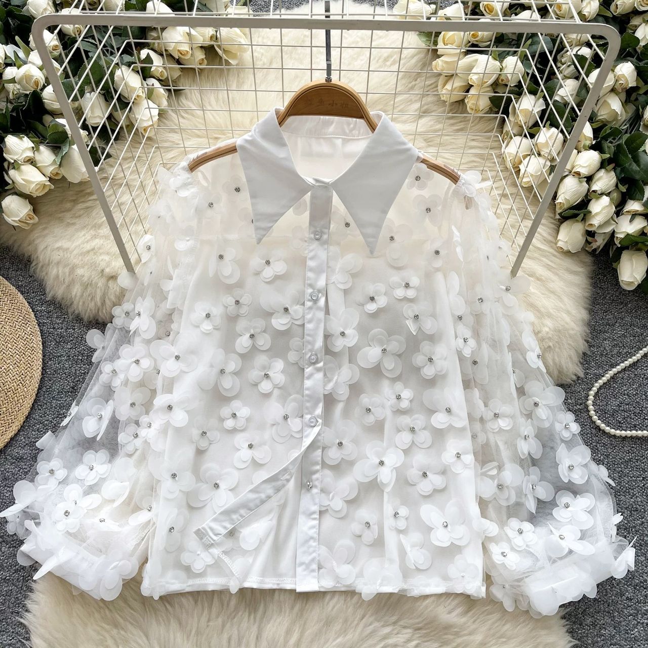 Too glam to care blouse BE356 image