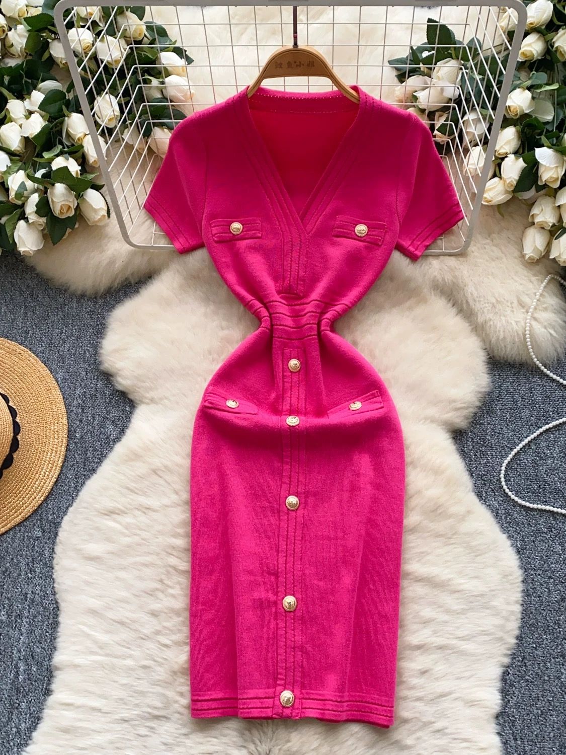 Solid basic dress KBC207 image