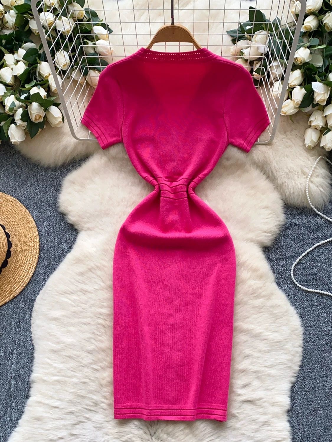 Solid basic dress KBC207 image