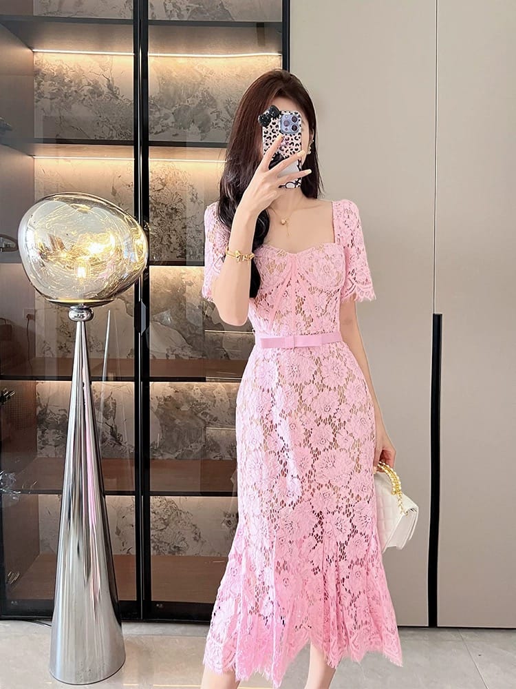 Diamond babe lace dress FD397 image