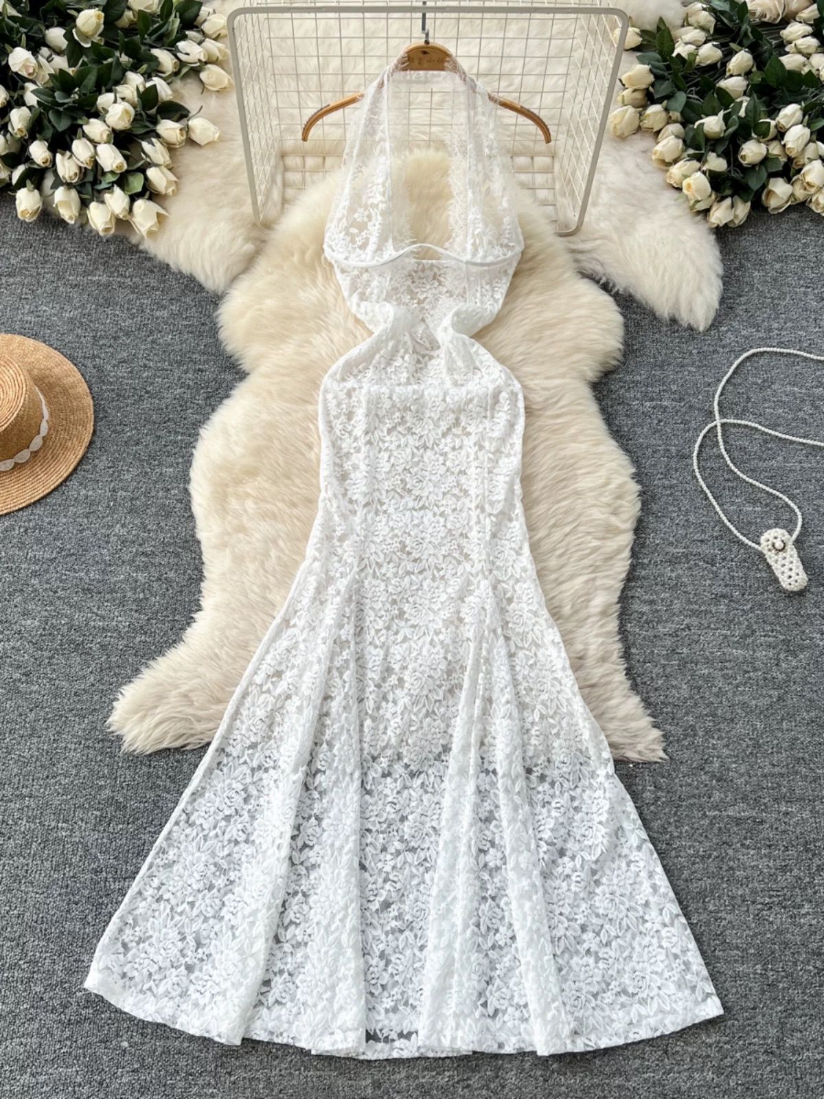 Lake como lace dress CD2248 image