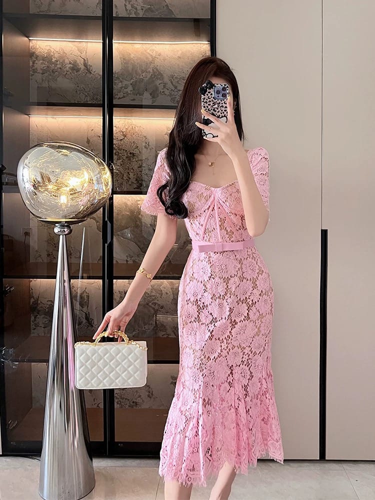 Diamond babe lace dress FD397 image