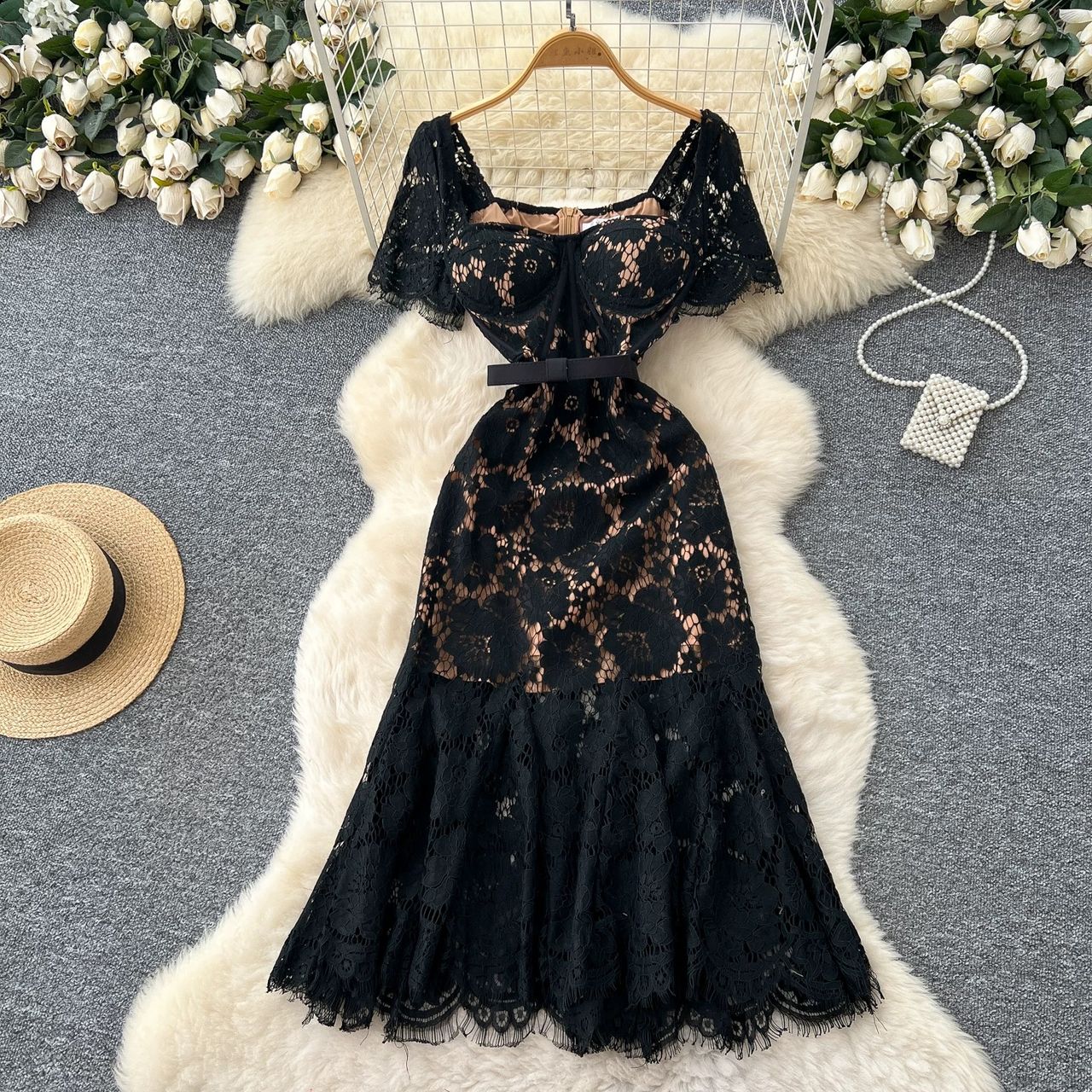 Diamond babe lace dress FD397 image