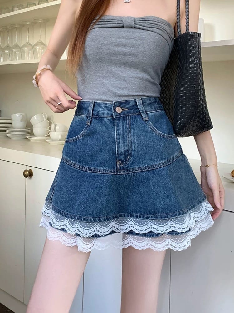 Still fly denim skirt DS109 image