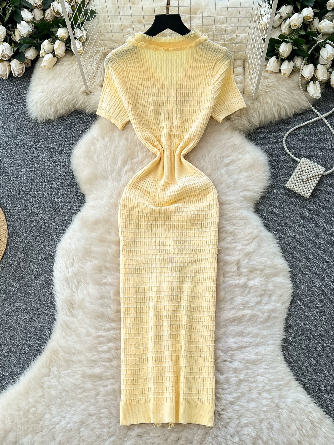 Frosted nights knitted dress KBC171 image