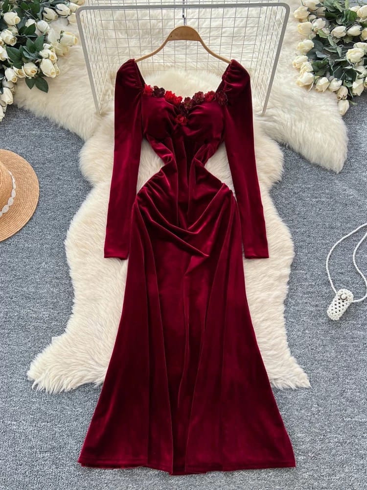 In charge velvet dress FD1312 image