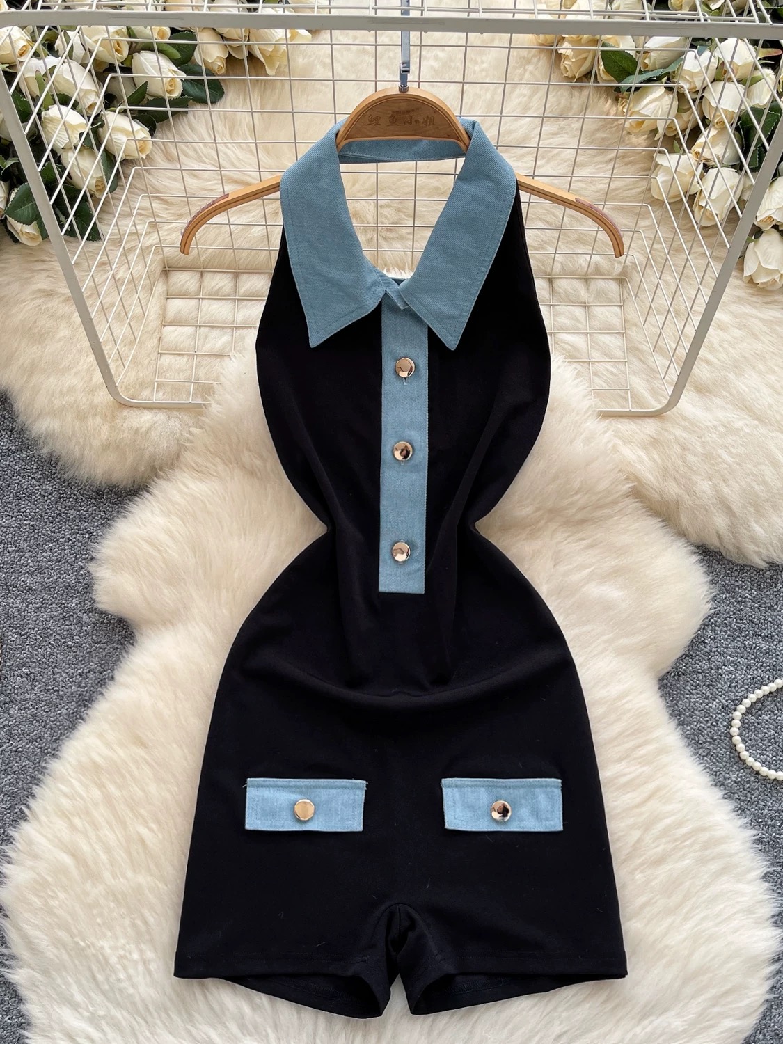 Fine dime romper DJS116
