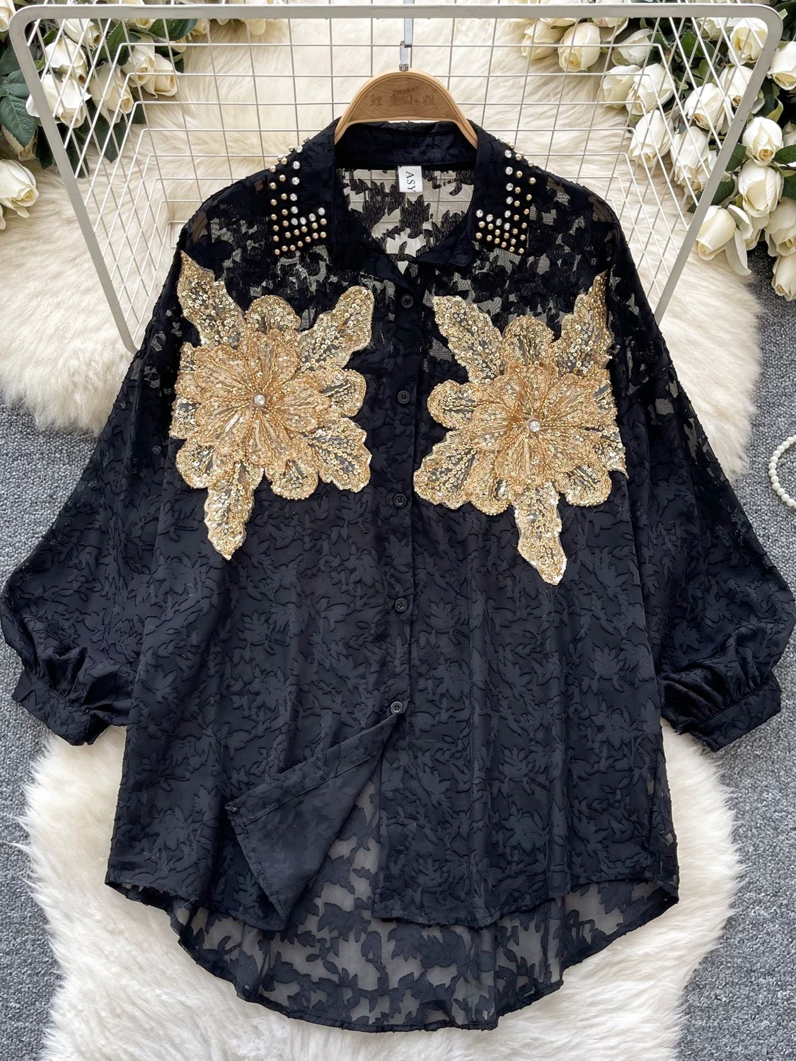 Forget about him sequin style shirt SH170 image