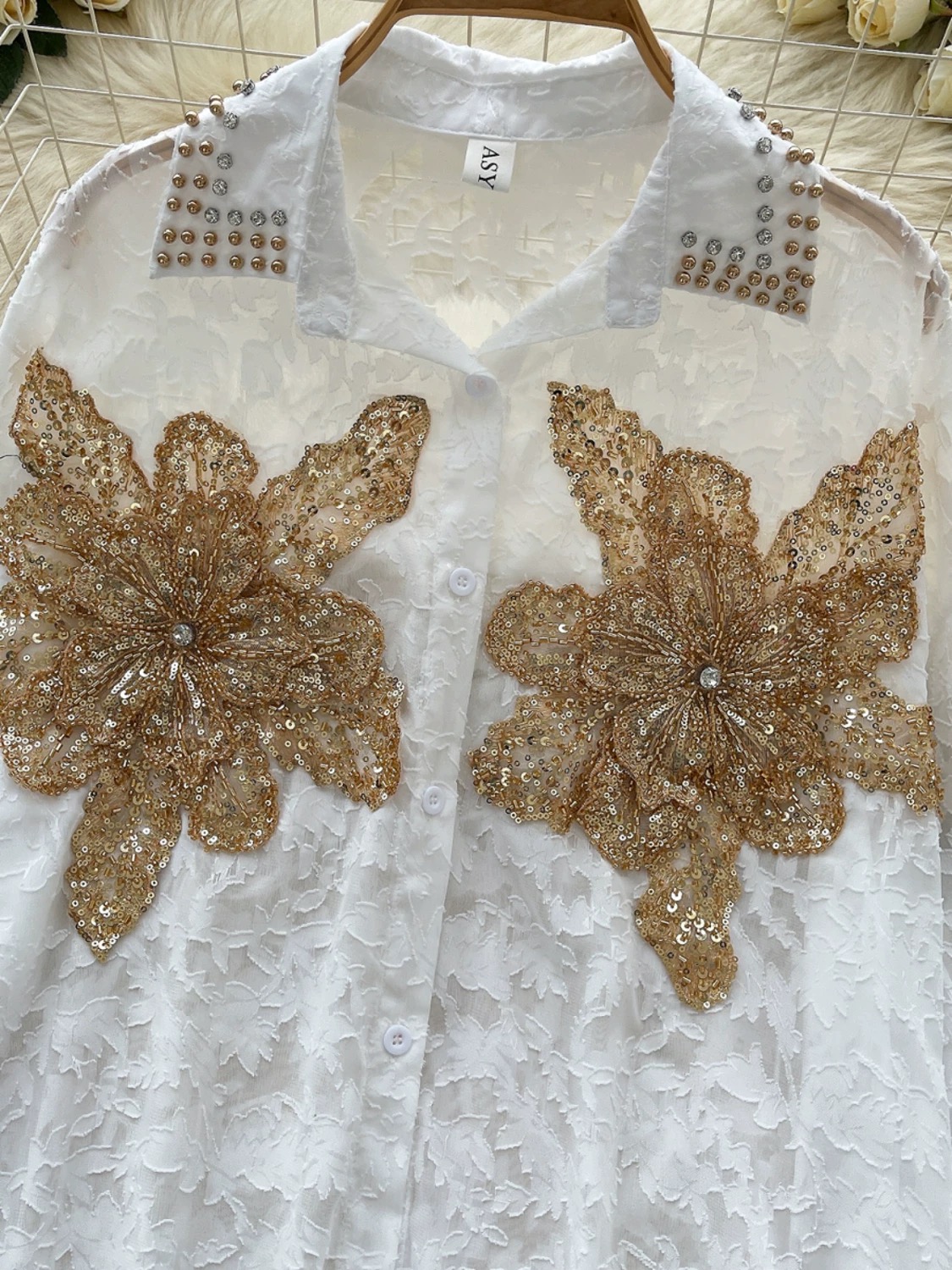Forget about him sequin style shirt SH170 image