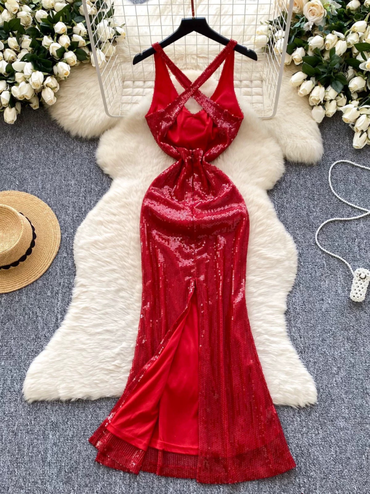 Ginevra sequin dress EVD286 image