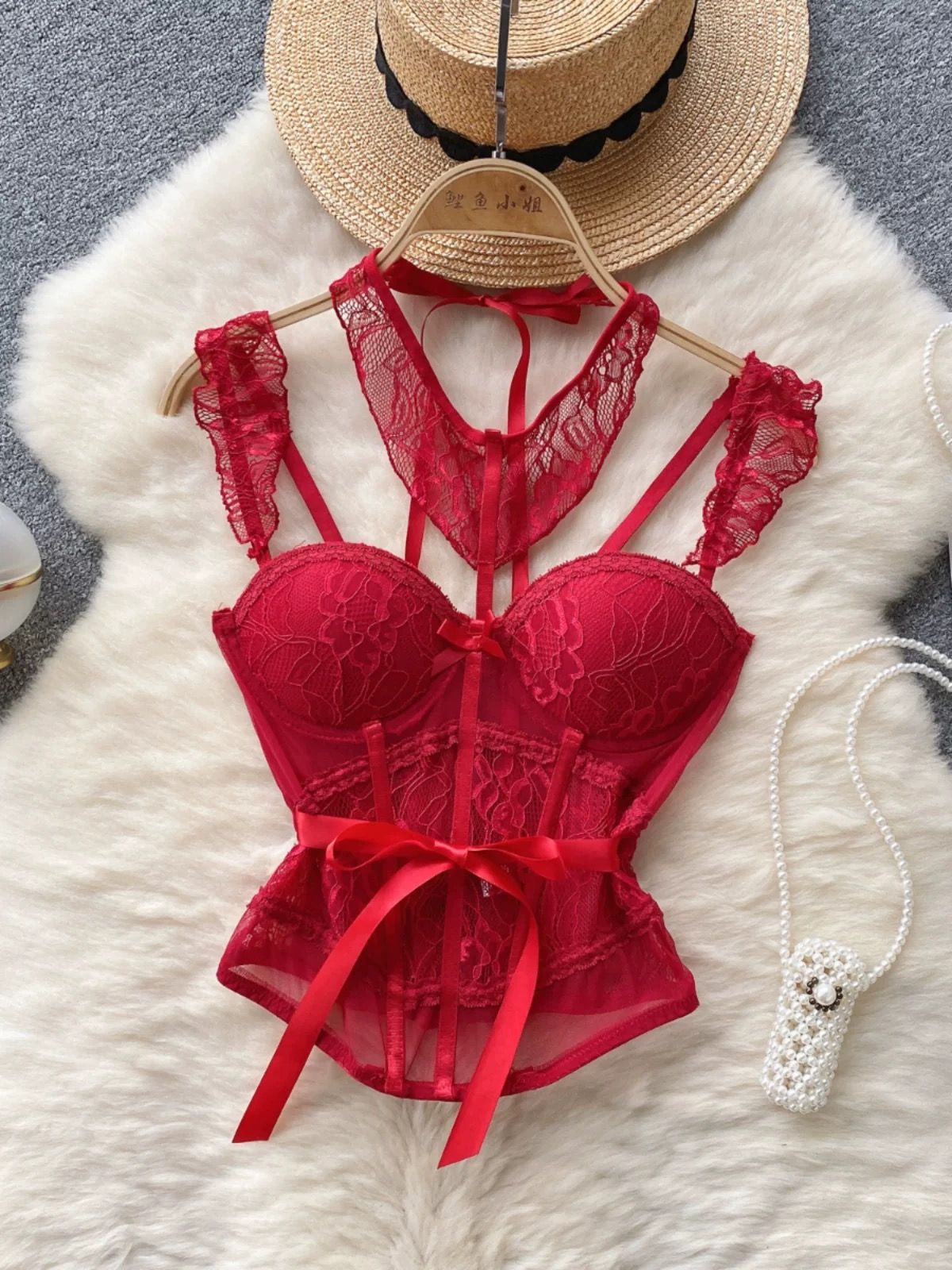 Stringing you along sexy corset top LI218 image