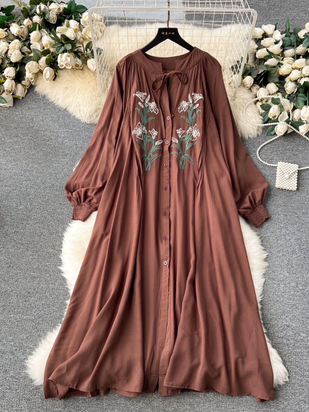 Sneaky babe embroidery dress CD1331 image