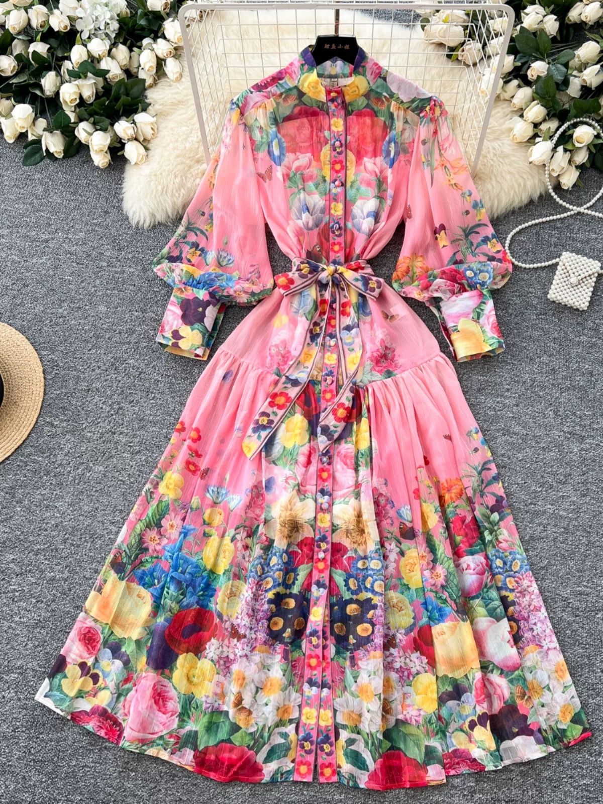 Prettiest in the room print dress ED200