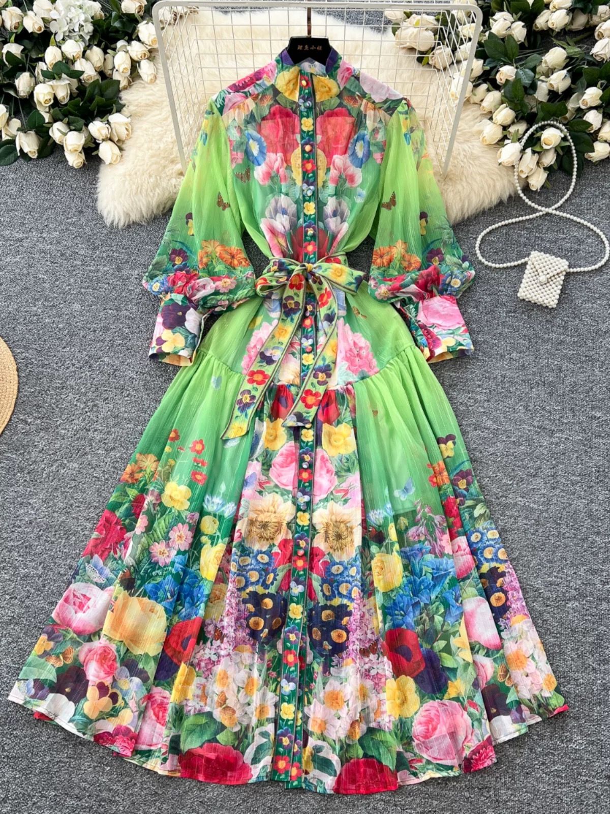 Prettiest in the room print dress ED200 image