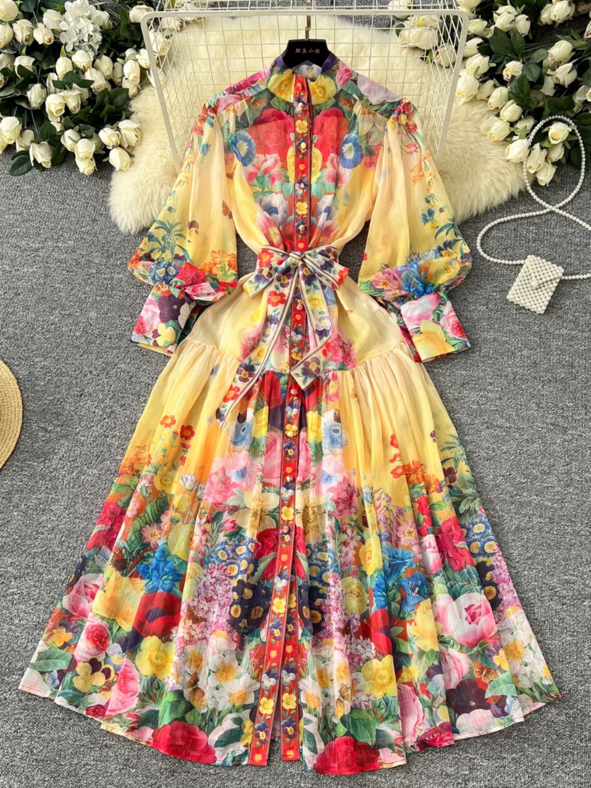 Prettiest in the room print dress ED200 image