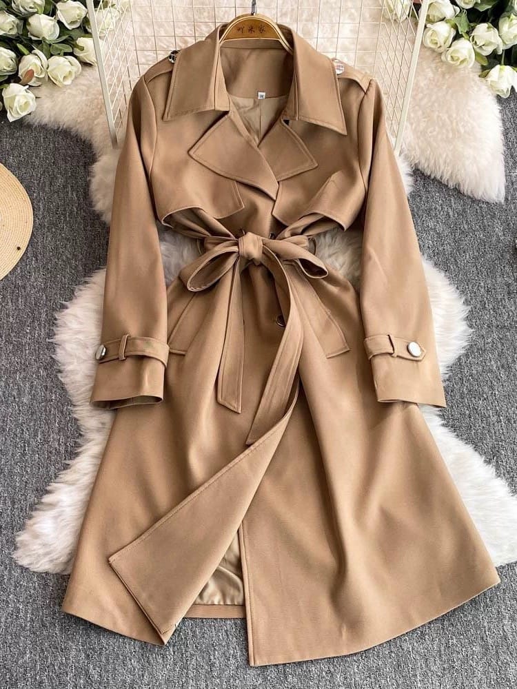Cue the paparazzi trench coat COA112 image