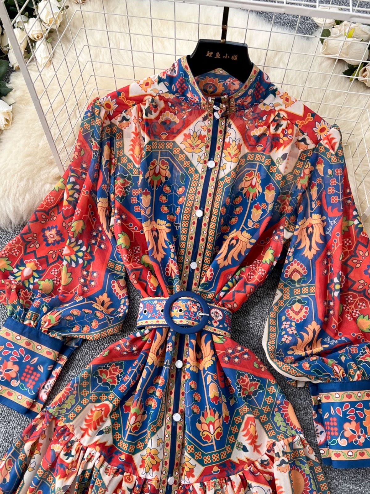 Welcome to my world print dress ED204 image