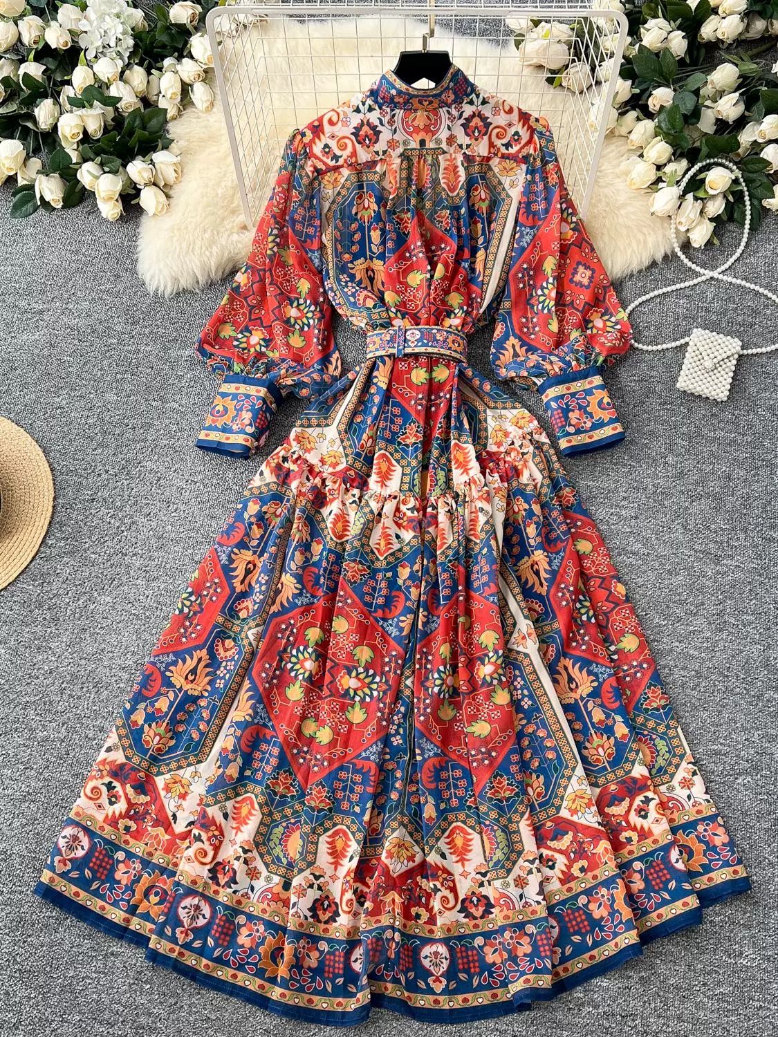 Welcome to my world print dress ED204 image