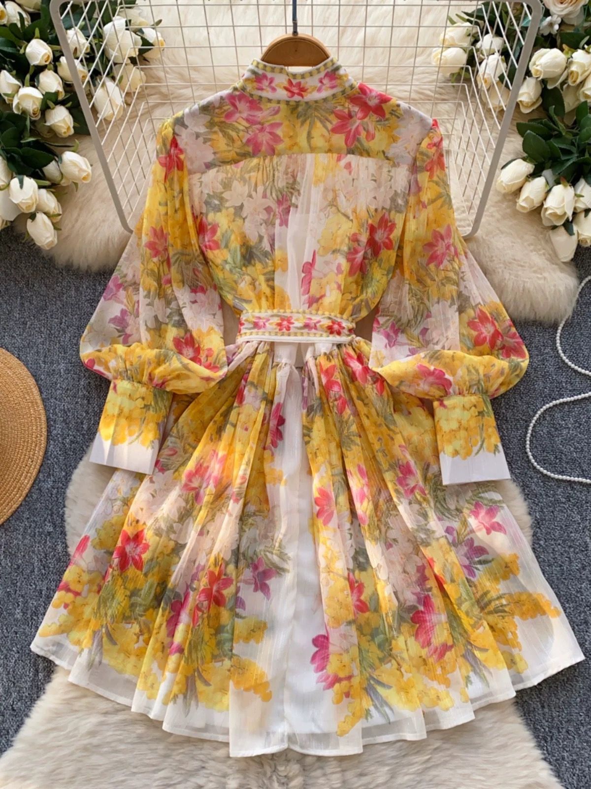 Italian vacation print dress ED203 image