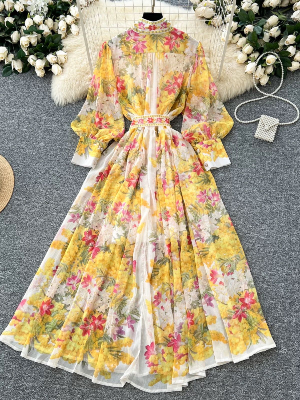 Better than okay print dress ED205 image