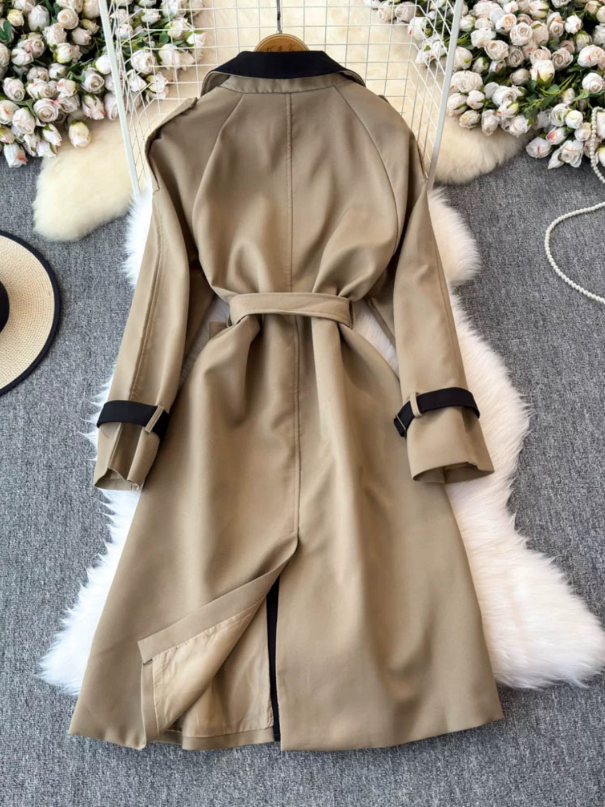 Rosebud trench coat COA168 image