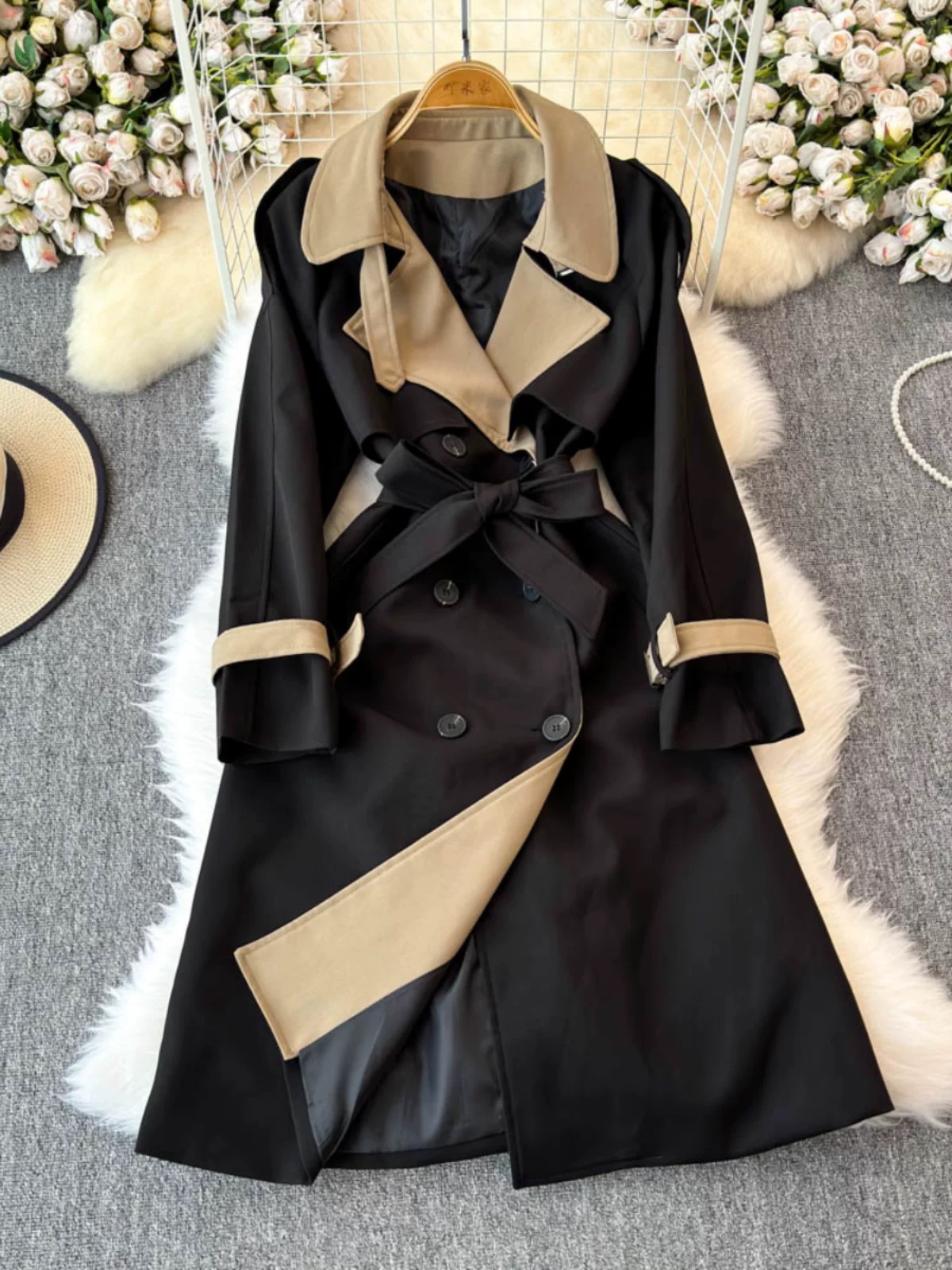 Rosebud trench coat COA168 image