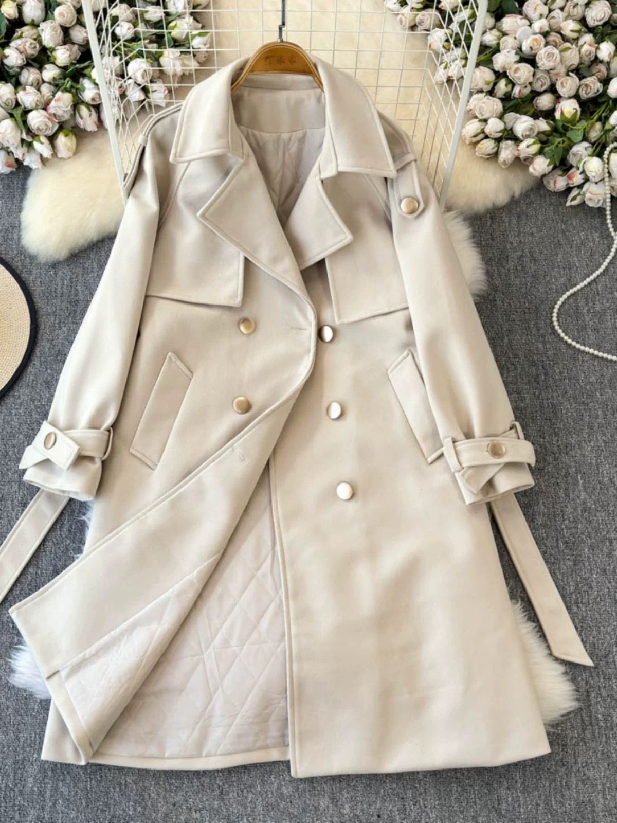 Girly girl trench coat COA169