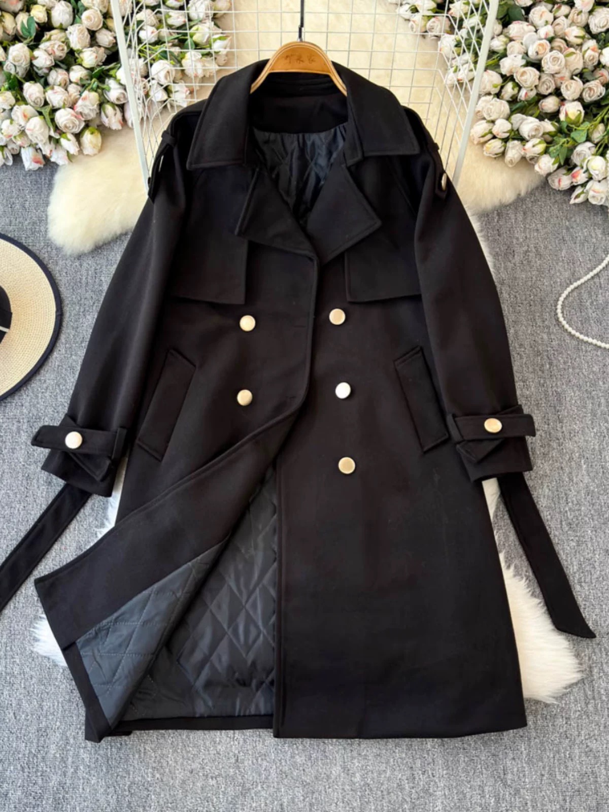 Girly girl trench coat COA169 image