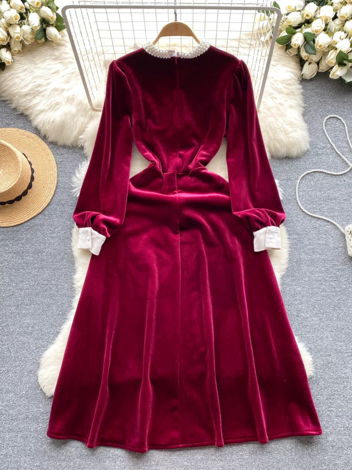Newyork angel velvet dress FD1439 image
