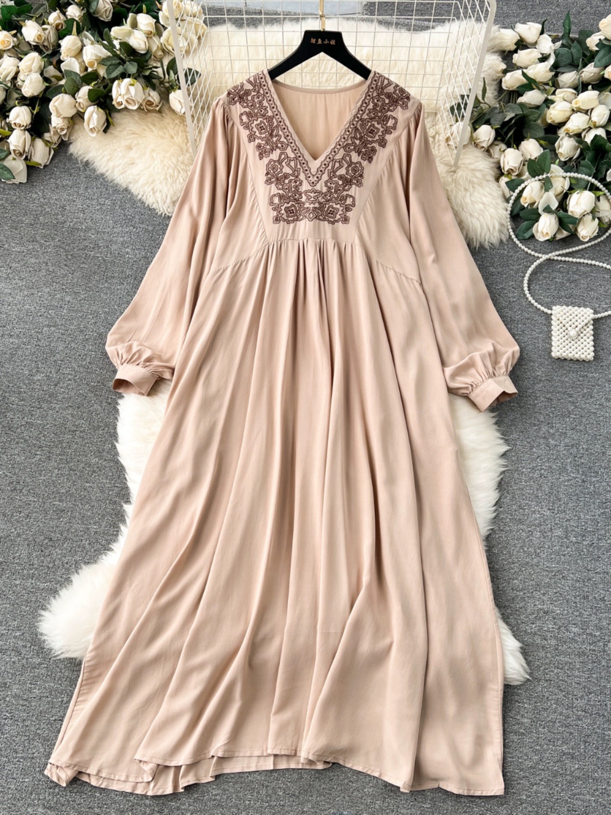 She’s in bloom embroidery dress CD1321