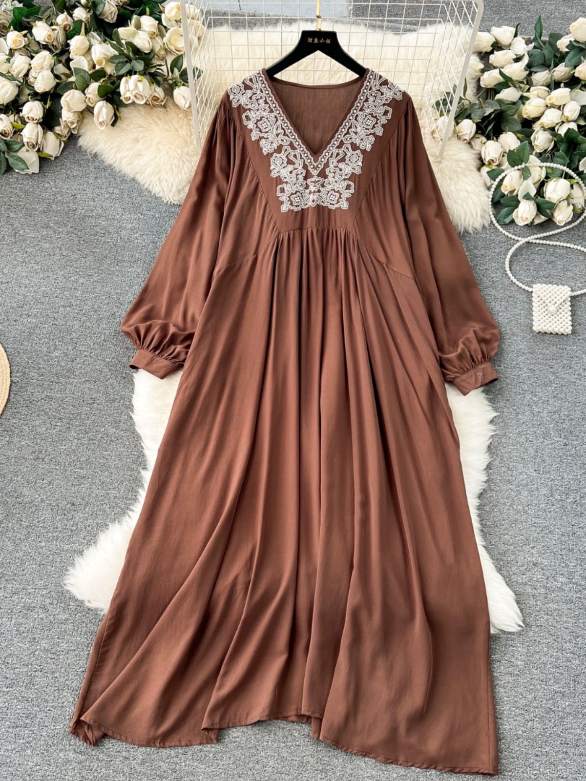 She’s in bloom embroidery dress CD1321 image