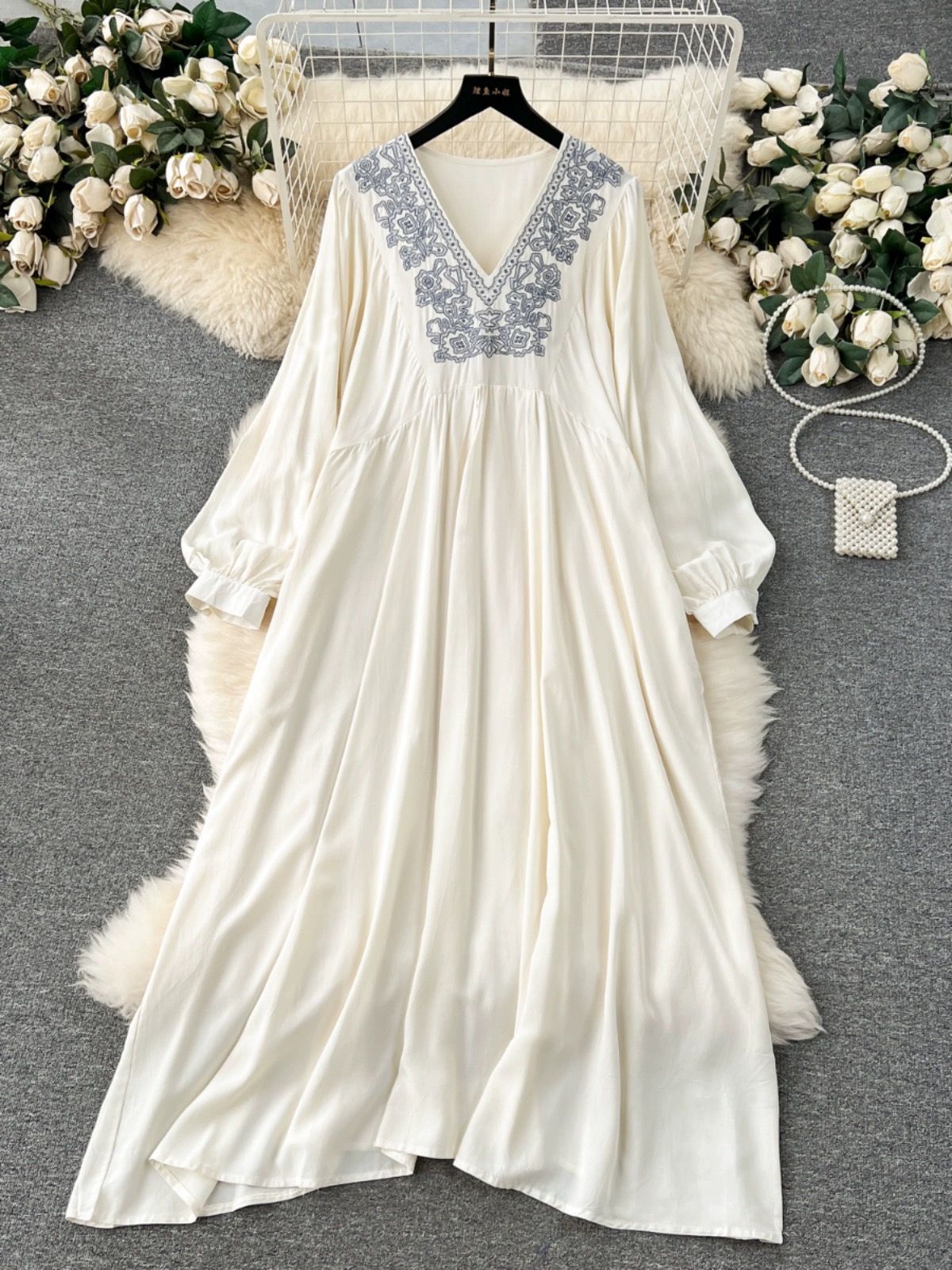 She’s in bloom embroidery dress CD1321 image