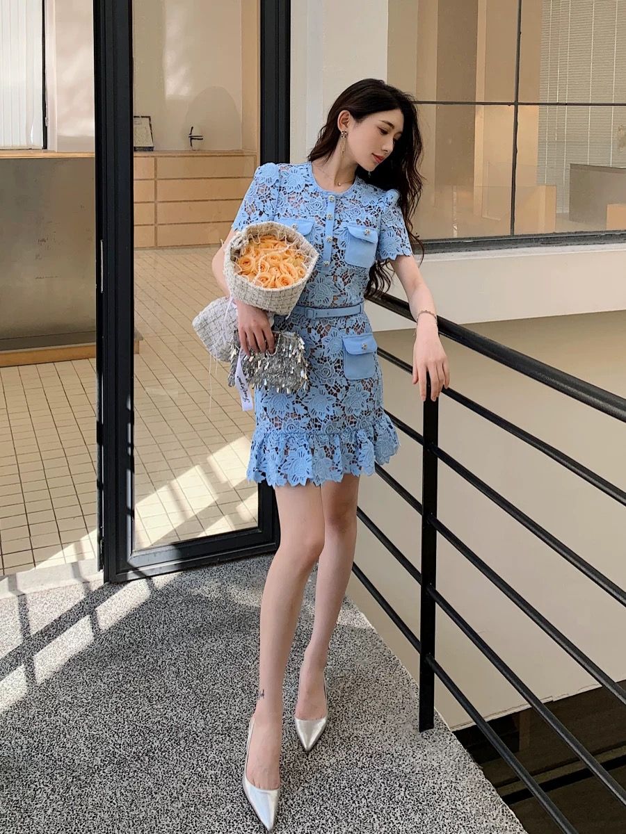 Flower fields lace dress FD1441 image