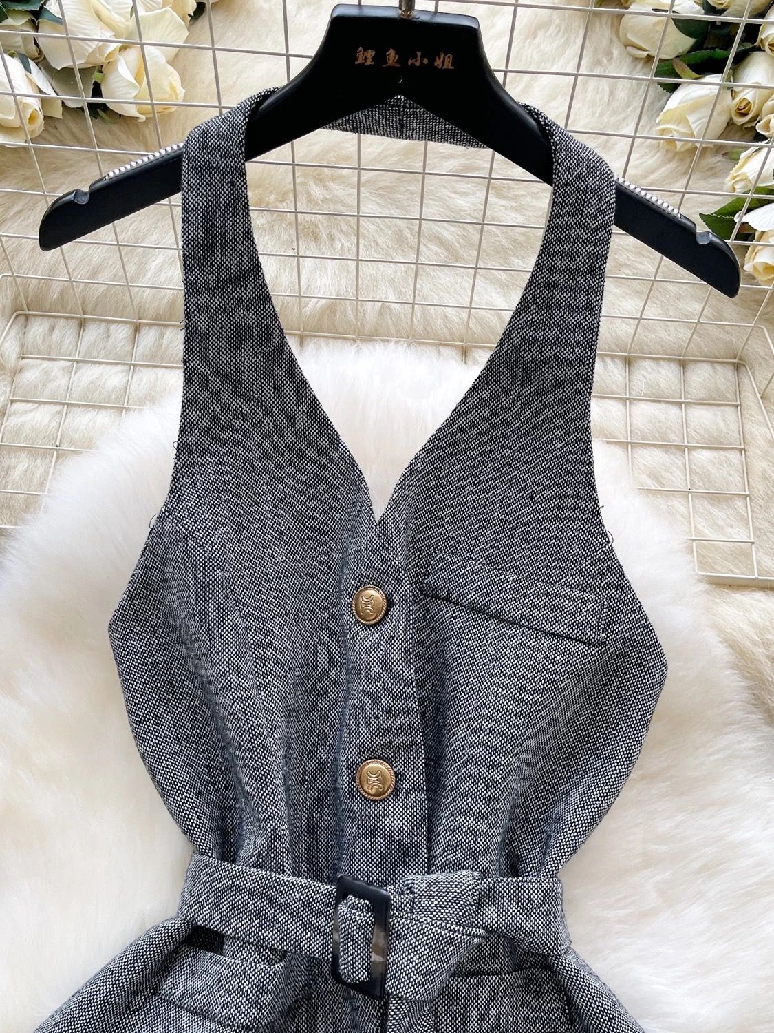 Cross your heart waist coat top FTO323 image