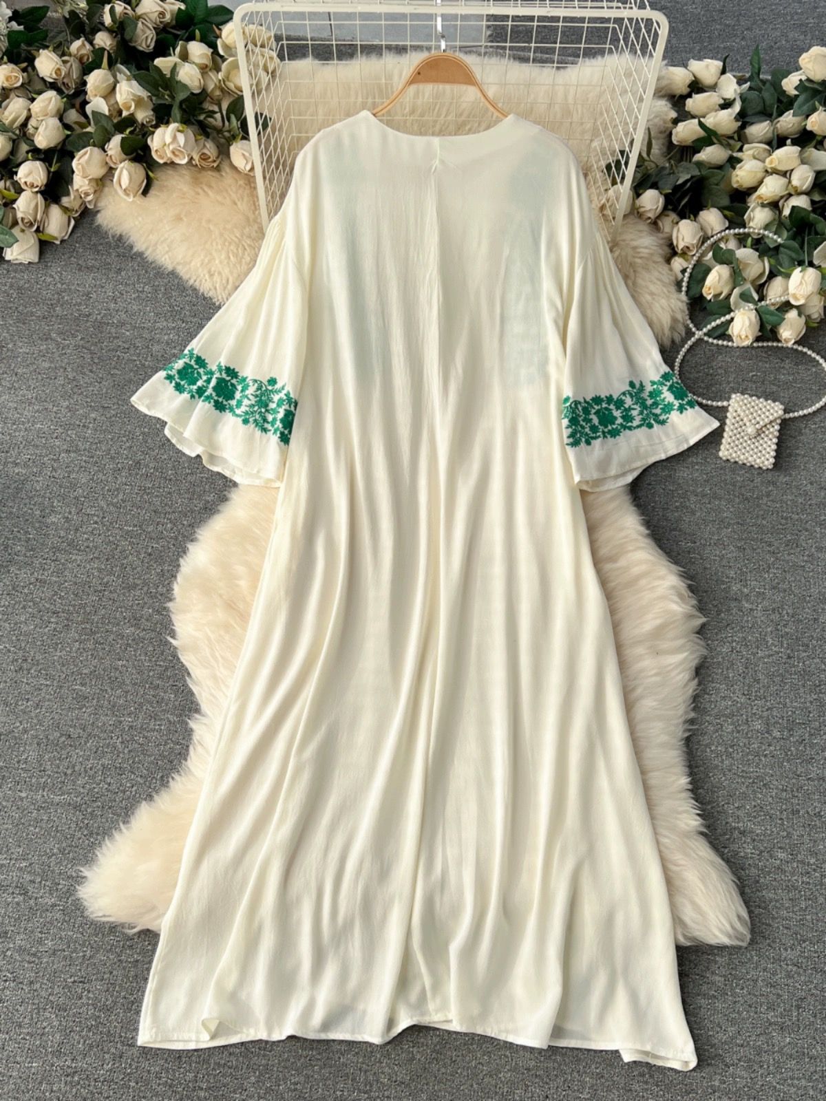 Fast living embroidery dress CD1317 image