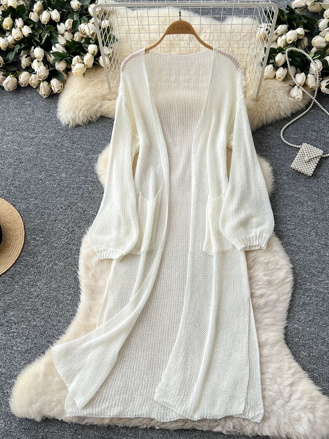 In the stars knitted kimono KM124 image