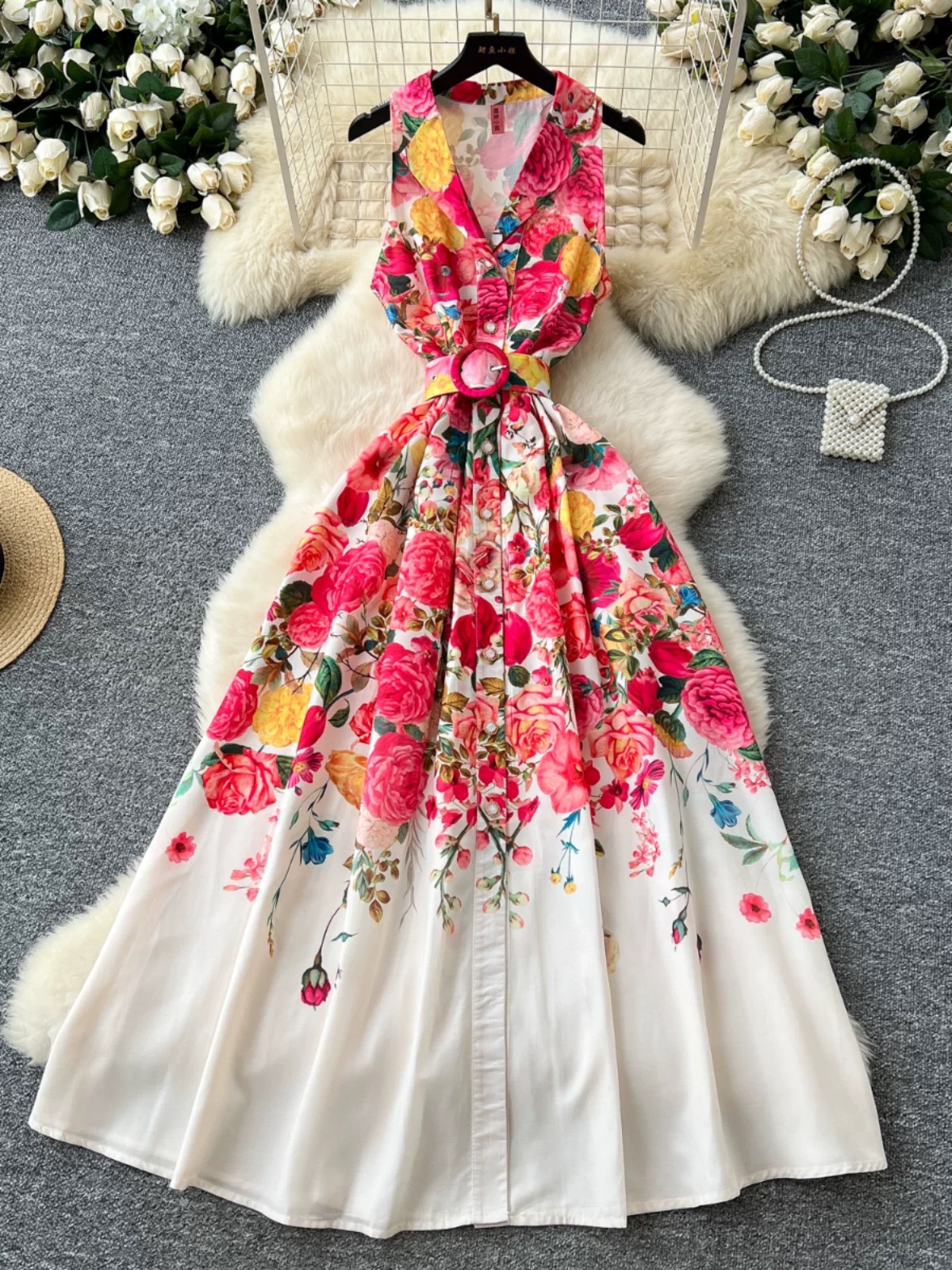Vacay mode dress ED383